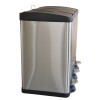 Stainless Steel 60 Ltr. Recycle Pedal Bin 3 Stream